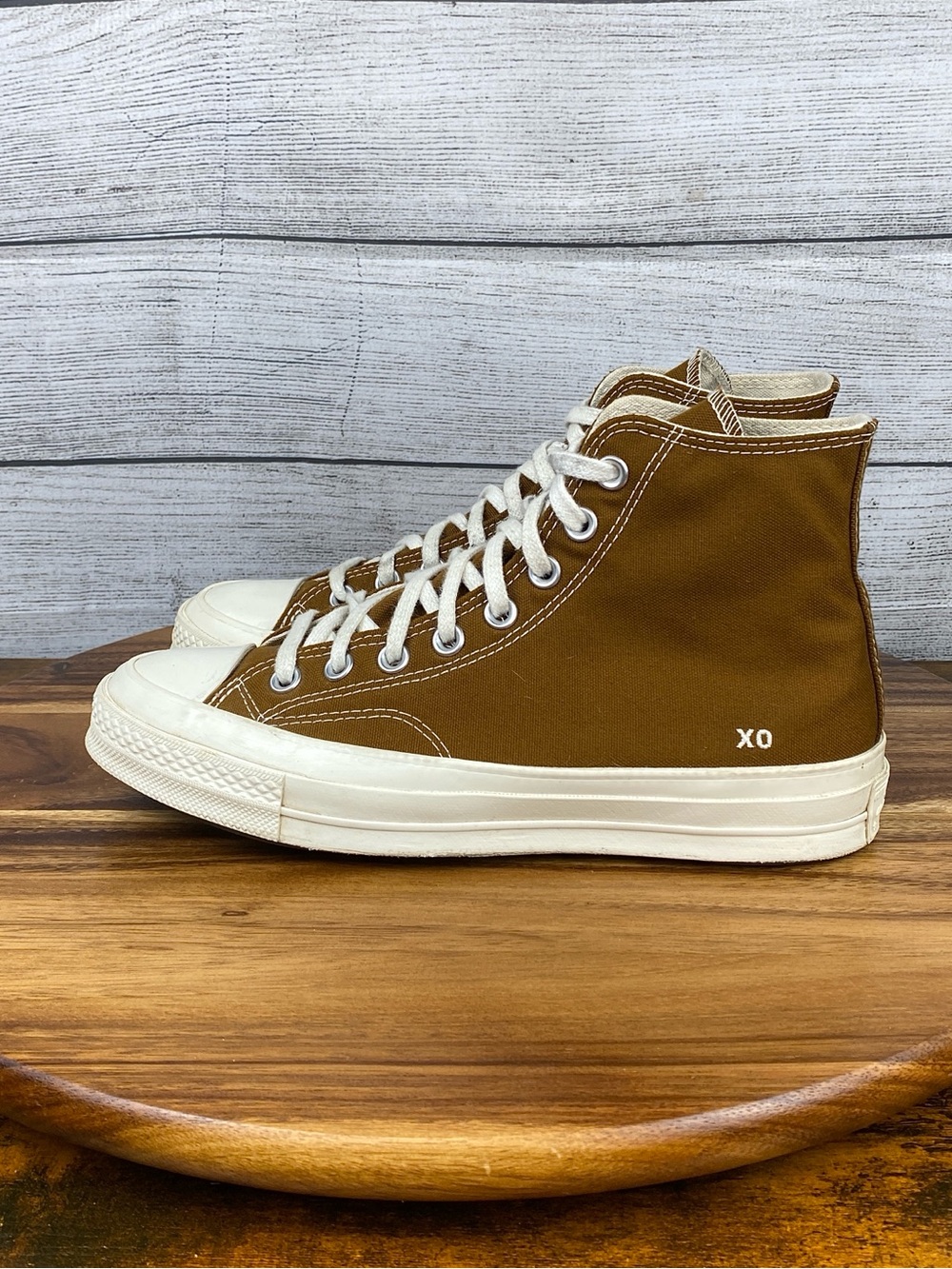 Converse Chuck 70 Custom By You Brown XO Flower Sneakers Women’s Shoe Size 8.5